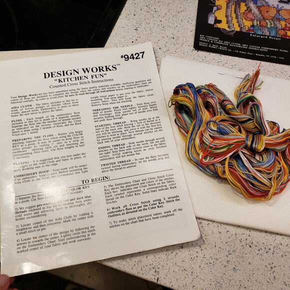 Design Works Cross Stitch Sew Mice Friends Vintage Cross Stitch Kitchen Fun - Picture 14 of 15